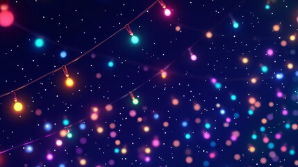 Naklejka premium background with colourful lights at night