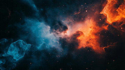 Naklejka premium Space galaxy cloud nebula, universe science astronomy, Supernova background wallpaper,