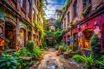 Fototapeta premium Urban Exploration Photography Backgrounds for Facebook Posts - Captivating and Unique Scenes