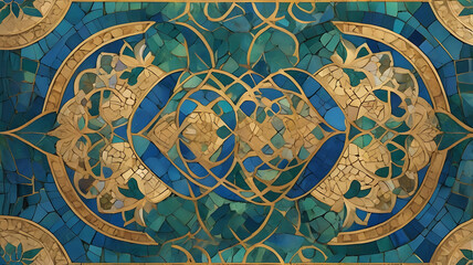 Fototapeta premium Regal Byzantine Mosaic Abstract