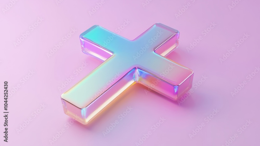 Poster abstract background with cross