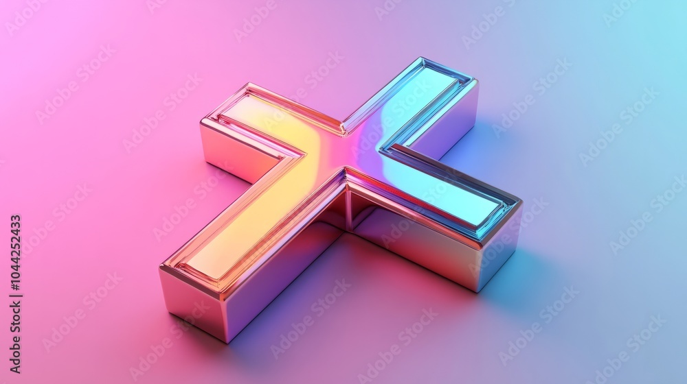 Poster abstract background with cross