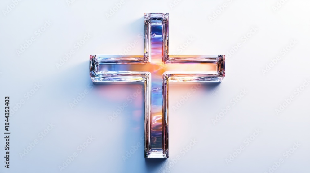 Poster abstract background with cross
