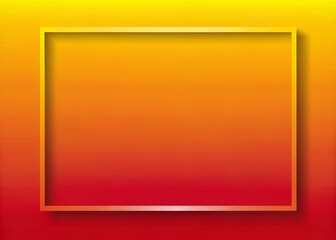 Vibrant Yellow and Red Gradient Background with Elegant Frame for Business Use and Abstract Art