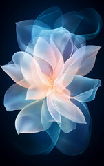 Retro style floral texture art background