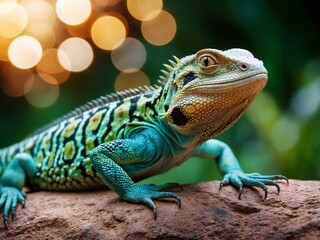 Obraz premium iguana on a tree