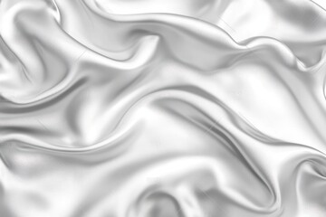 Abstract White Fabric with Soft Wrinkles and Subtle Texture