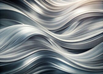 Wavy Gray Abstract Texture with White Swirl Patterns for Creative Graphic Design and Advertising Backgrounds