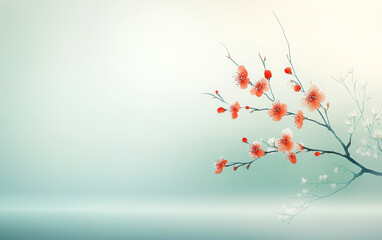 Retro style floral texture art background