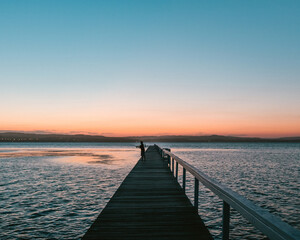 pier at sunset