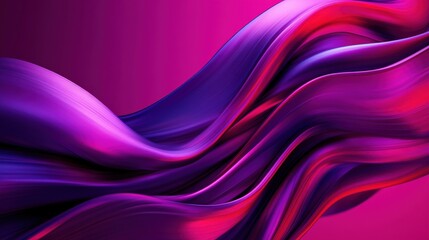 Abstract colorful wave pattern on a vibrant purple background.