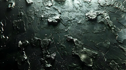 Fototapeta premium Abstract Background - Dark Green Cracked Surface