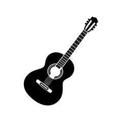 Fototapeta premium guitar logo icon symbol template design
