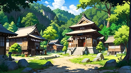 Fototapeta premium Rural chinese village 