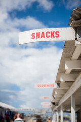 Snack bar sign for concession stand
