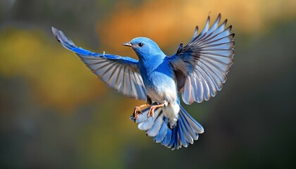 Obraz premium blue bird in flight