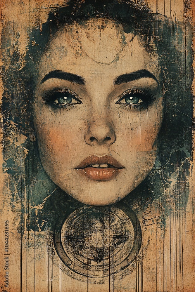 Poster exploring the intricacies of human expression through art a portrait of emotion and identity