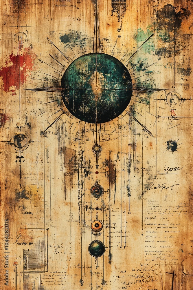 Poster exploring the intricacies of celestial motifs a deep dive into cosmic designs and their symbolism in