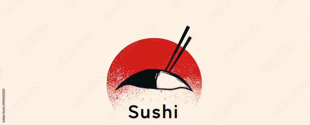 Poster minimalist logo design featuring the text 