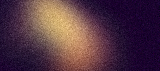 Dark grainy background, purple yellow noise texture glowing blurred smooth banner, header poster backdrop design