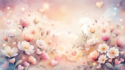 Obraz premium pink flowers background