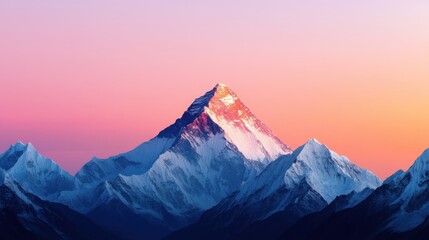 Dawn at the Summit of Mount Everest