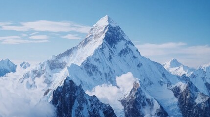 Majestic Mount Everest Against Clear Sky