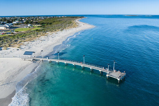drone photo of Jetty at Jurien Bay Western Australia