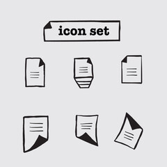 file icon set vector illustration