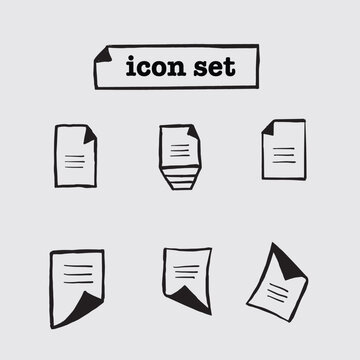 file icon set vector illustration