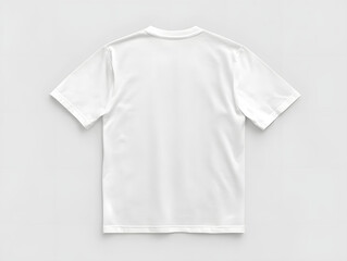 Fototapeta premium 23白いTシャツ 背面 後方 / White T-shirt Back Rear Gererated AI