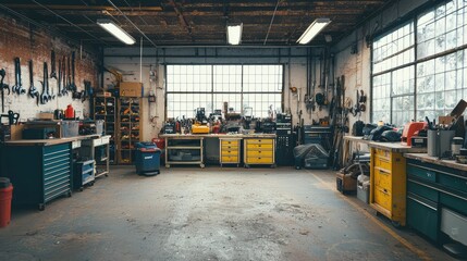 Clean and Organized Maintenance Storage Room