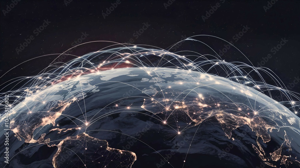 Poster beautiful image concept on technology background with ai power.