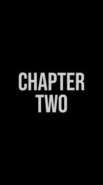 Chapter two burning text animation on vertical video orientation