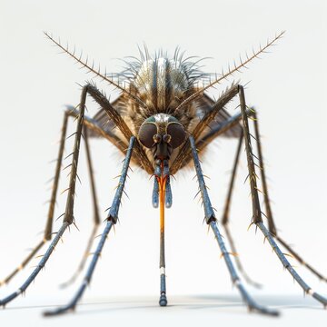 3D Cartoon Character of Aedes Aegypti Mosquito
