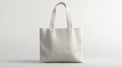 Minimalist Cotton Tote Bag Mockup for Branding or Design Projects on a Clean White Background Perfect for Fashion or Eco-Friendly Products. Generative AI