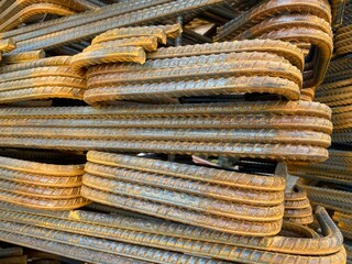 piles of steel and bones of buildings rusting due to rain