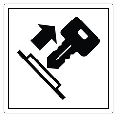 Key Access Indicator Sign for Safety Awareness