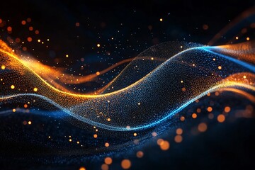 Particle abstract background