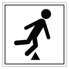 Caution Warning for Slipping Hazard Signage