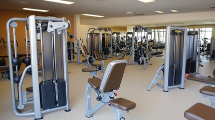 An image of rusty gym equipment showcasing the passage of time and neglect. The worn-out surfaces of the weights, benches, and machines exhibit signs of corrosion and wear, 