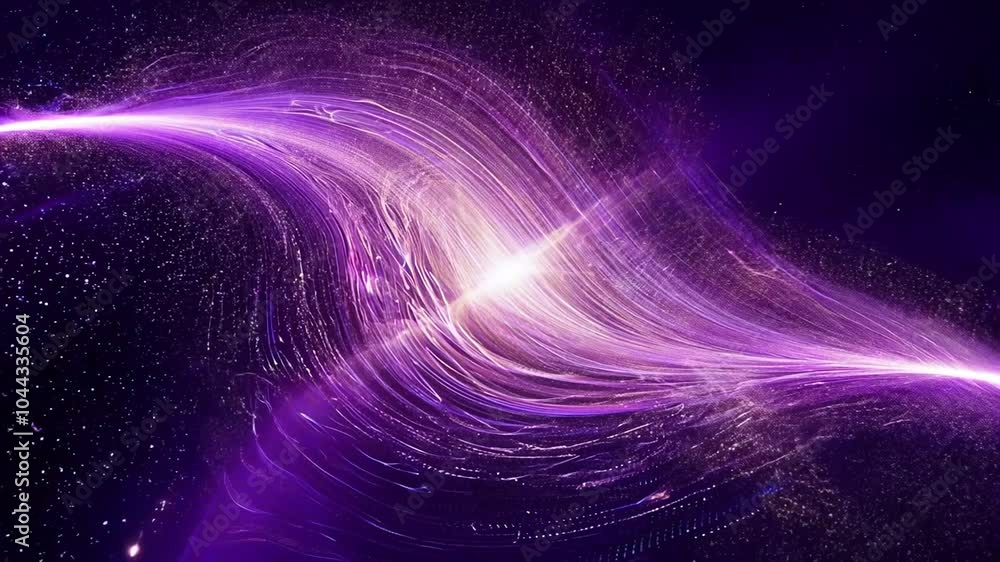 Wall mural 4k animation background spiritual video abstract futuristic fantasy motion design horizontal illustr