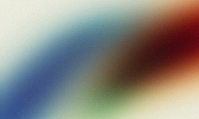 Smooth color flow grainy backdrop design, abstract red green blue teal color wave noisy light pastel vibrant gradient, cover, banner, poster