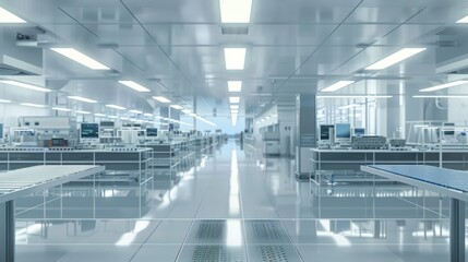 Fototapeta premium Modern Cleanroom Laboratory Interior