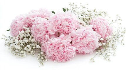 Fototapeta premium Delicate Blush Pink Peony Arrangement