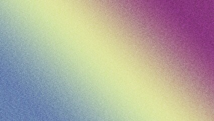 Bright and Textured Gradient Background in Blue, Yellow, and Purple with Noise Effect, Ideal for Creative Content, Modern Designs, and Digital Art Projects Seeking a Unique Visual Aesthetic