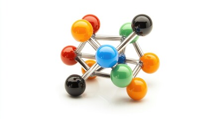 Obraz premium Colorful Molecular Model Kit for Educational Use