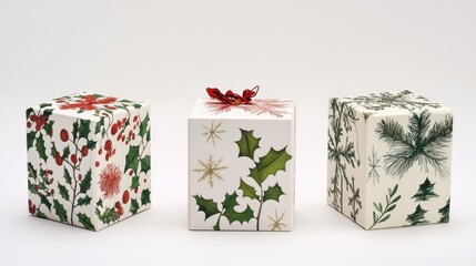 Unique Holiday Gift Boxes Wrapped for Celebration