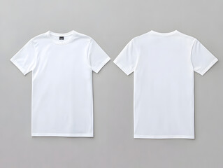 Fototapeta premium 2白いTシャツ 前後 Gererated AI