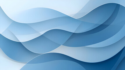 Obraz premium Abstract Blue Waves Background, curved, lines, pattern, design, graphic